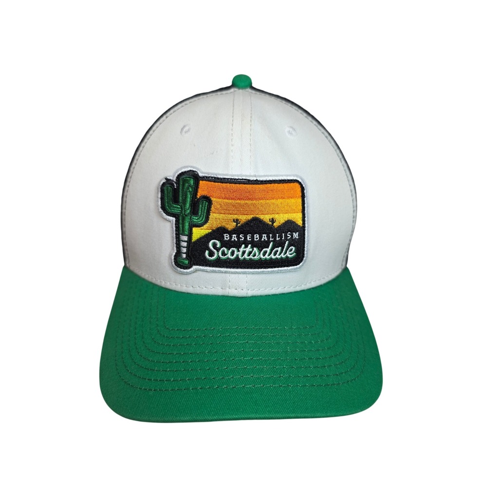 Baseballism NWOT Scottsdale Arizona Cactus Bat Trucker‎ Hat Green White Black